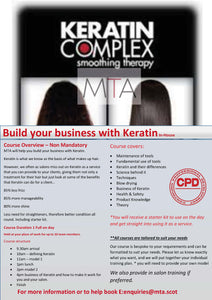 Build your business with Keratin - Learn how to add on an extra £50+ to a CBD service. In-salon day.